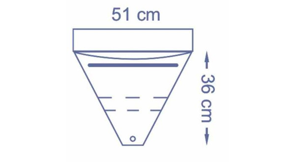 Invisishield Fluid Collection Pouch with Filter and Drain Valve 51 x 36 cm