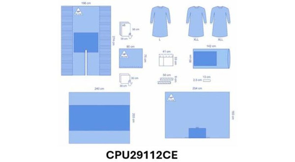 OPS™ Ultimate Reinforced Split Drape and Gown Pack 2