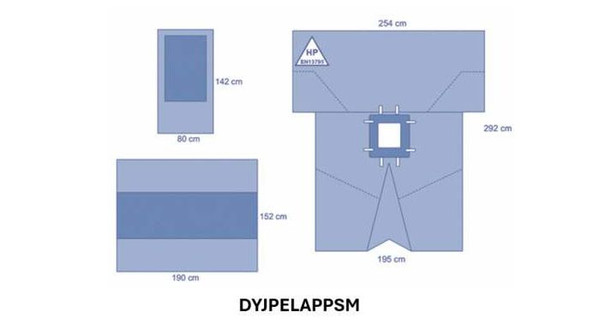 OPS™ Advanced Abdominal Drape Pack with Leggings and Mayo Stand Cover