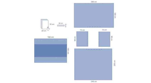 Essential Universal Pack 6 260 x 160 cm