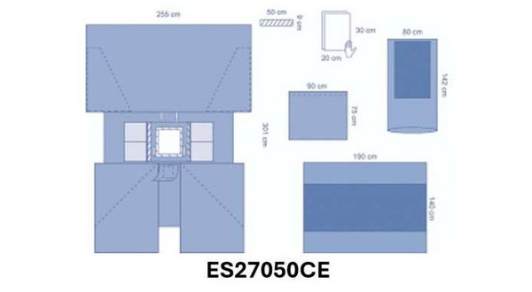 OPS™ Essential Abdo-Perineal Pack with 2 Fenestrations