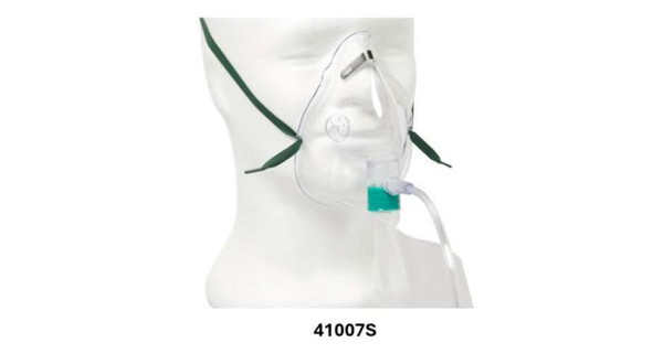 High-Concentration Elongated Oxygen Mask with Tubing - Adult