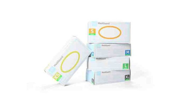 Mediguard Special Nitrile Exam Gloves Large