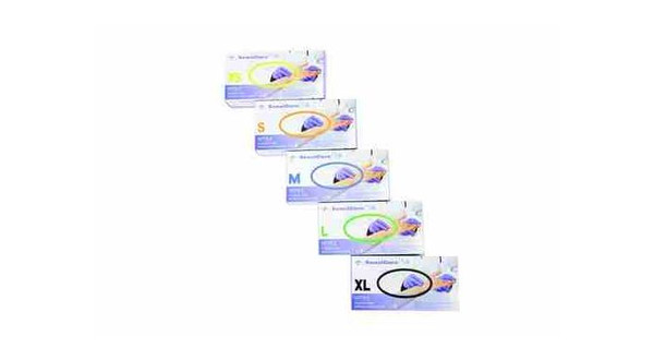 SensiCare® Silk Nitrile Exam Gloves Small