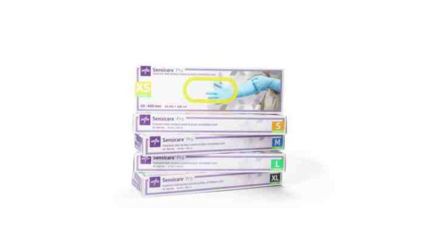 SensiCare® Pro Extended Cuff Nitrile Exam Gloves Small
