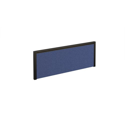 Straight fabric desktop screen 1000mm x 380mm - made to order fabric with black aluminium frame BAND A