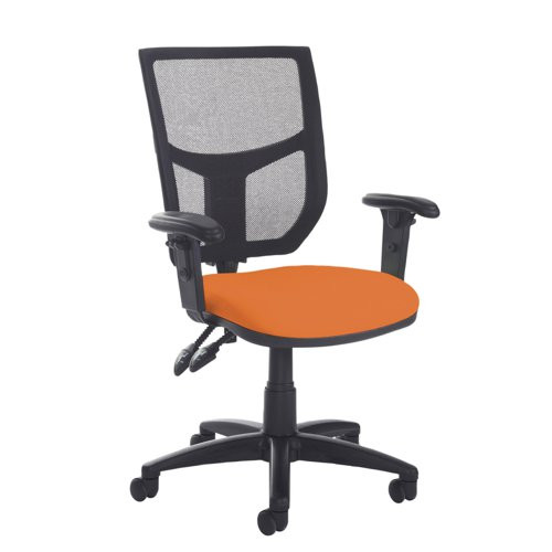 Altino mesh back PCB operator chair with adjustable arms and seat slide - made to order