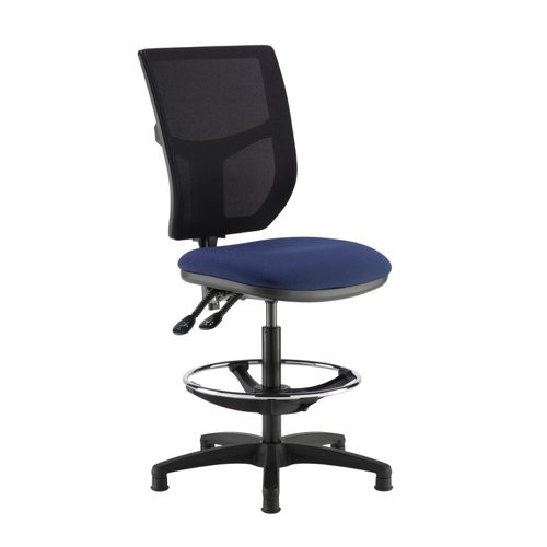 Altino mesh back draughtsman's chair with no arms - made to order