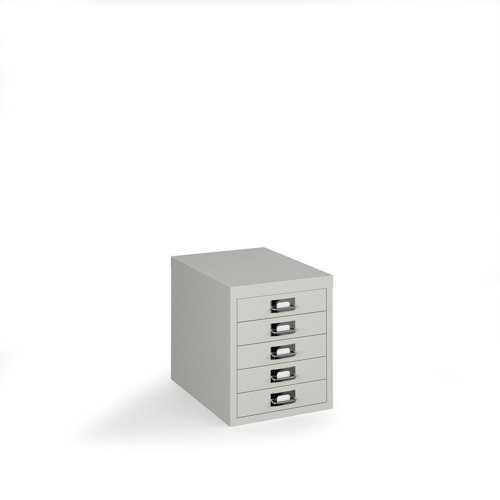 Bisley multi drawers with 5 drawers - grey
