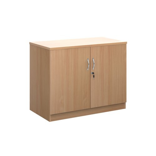 Deluxe double door cupboard 800mm high with 1 shelf - beech