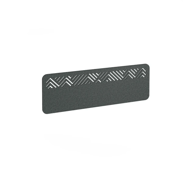 Chevron Acoustic Desktop Screen 1200w - Moonlight Grey