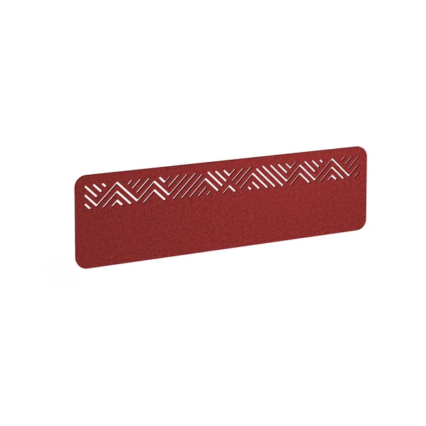 Chevron Acoustic Desktop Screen 1400w - Pure Red