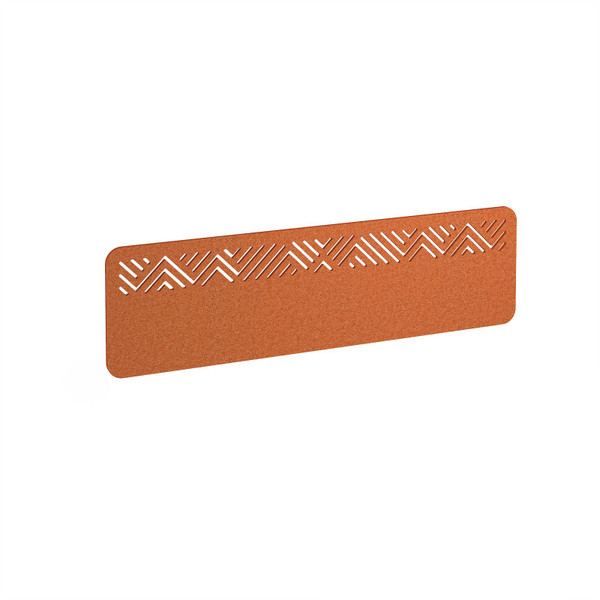 Chevron Acoustic Desktop Screen 1400w - Tangerine