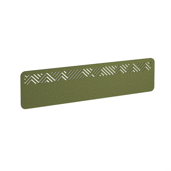 Chevron Acoustic Desktop Screen 1600w - Reed Green