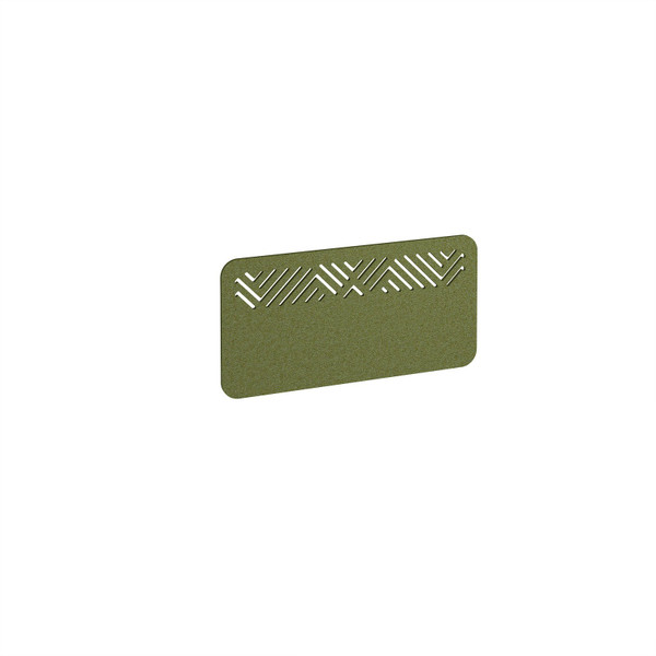 Chevron Acoustic Desktop Screen 800w - Reed Green