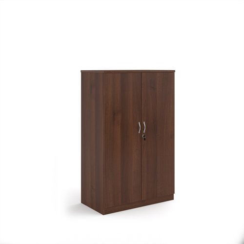 Systems double door cupboard 1600mm high - Walnut