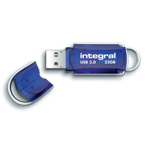 Integral Courier Flash Drive USB 3.0 Blue 32GB Ref INFD32GBCOU3.0