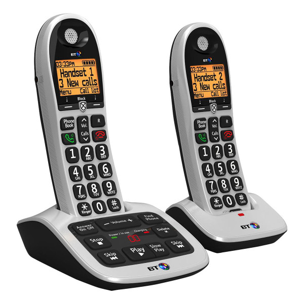 BT 4600 Twin Handset DECT Telephone with Answering Machine Ref 55263