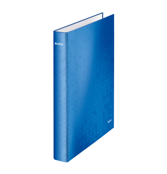 Leitz FSC WOW Ring Binder 2 D-Ring 25mm Size A4 Blue Ref 42410036 [Pack 10]