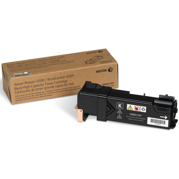 Xerox Phaser 6500 Laser Toner Cartridge High Yield Page Life 3000pp Black Ref 106R01597