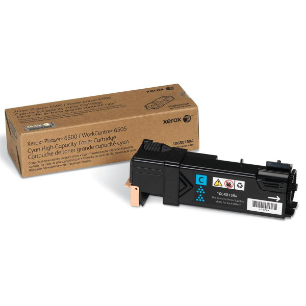 Xerox Phaser 6500 Laser Toner Cartridge High Yield Page Life 2500pp Cyan Ref 106R01594