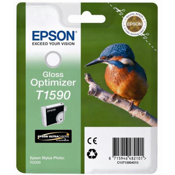 Epson T1590 Kingfisher Inkjet Cartridge Gloss Optimizer Ref C13T15904010
