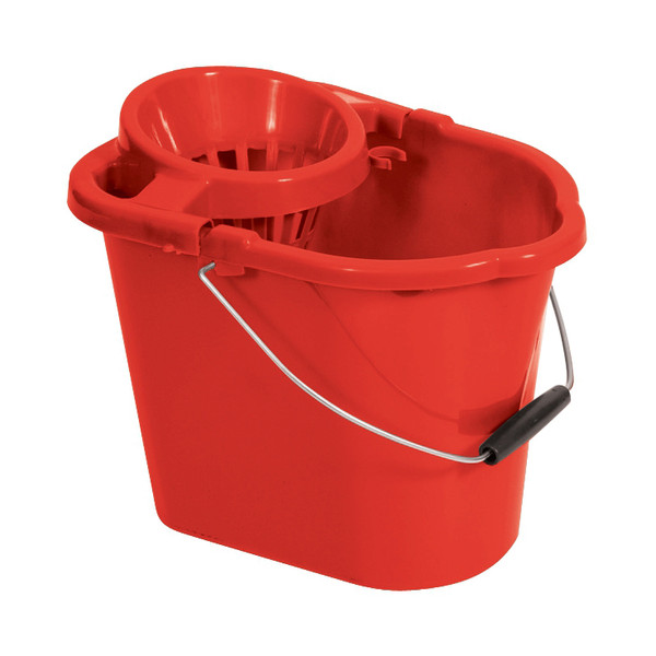 Oval Mop Bucket 12 Litre Red