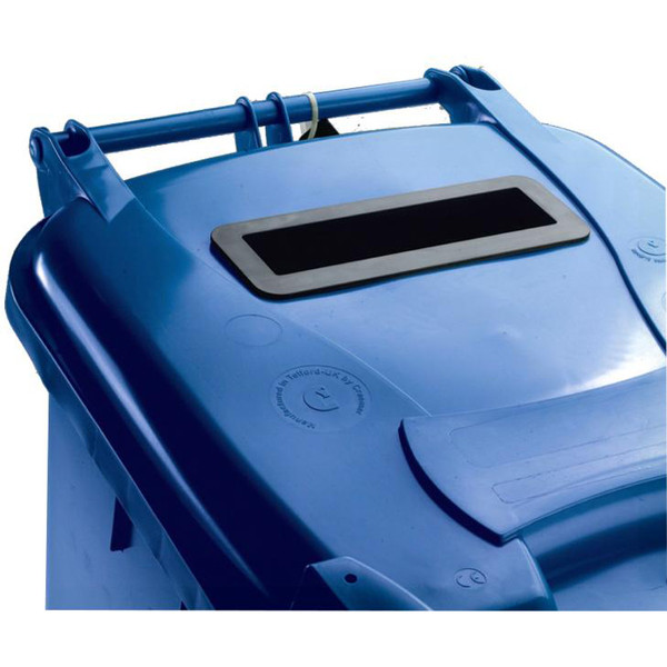 Wheeled Bin UV Stabilised Polyethylene with Rear Wheels Lid Lock 240 Litre Capacity 580x740x1070mm Blue