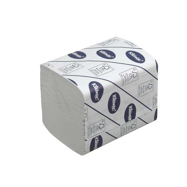 Kleenex 27 Toilet Tissue Bulk Pack Folded 260 Sheets per sleeve 2-ply White Ref 4477 [Pack 27]