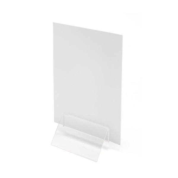 Crystal Menu Holder Clip 50mm Wide Clear