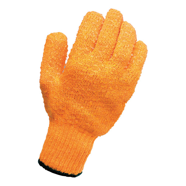 Knitted Grip Gloves [Pair] High Grip PVC Lattice One Size