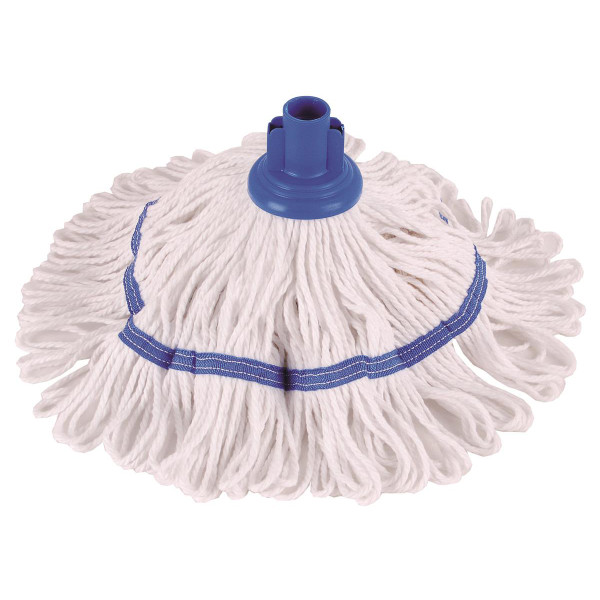 Robert Scott & Sons Hygiemix T1 Socket Cotton & Synthetic Colour-coded Mop 200g Blue Ref MHH200B