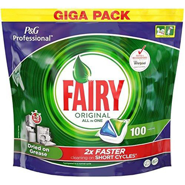 Fairy Professional Dishwasher Capsules All-in-One Original Ref 74639 [Pack 100]