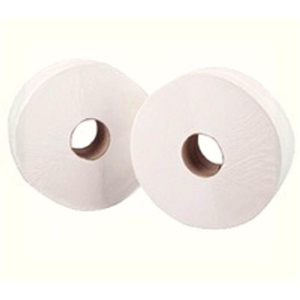 Maxima Mini Jumbo Toilet Roll 400x90mm 2-Ply 200m White Ref 1102045 [Pack 12]