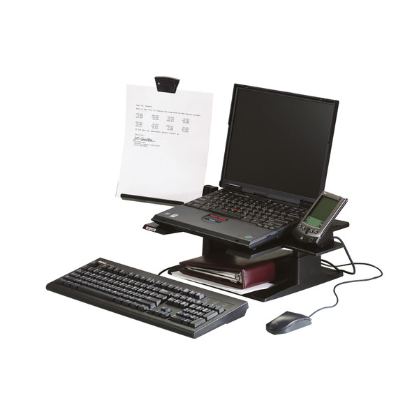 3M Notebook Riser Ergonomic Black Ref LX500