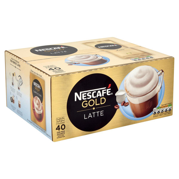 Nescafe Gold Latte Instant Coffee Sachets One Cup Ref 12314884 [Pack 40]