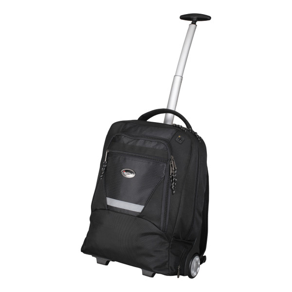 Lightpak Master Laptop Backpack with Trolley Nylon Capacity 17in Black Ref 46005