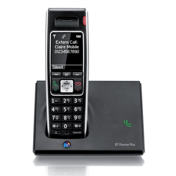 BT Diverse 7410 Plus DECT Telephone Cordless SMS 200-entry Directory 10 Calls List Ref 060745