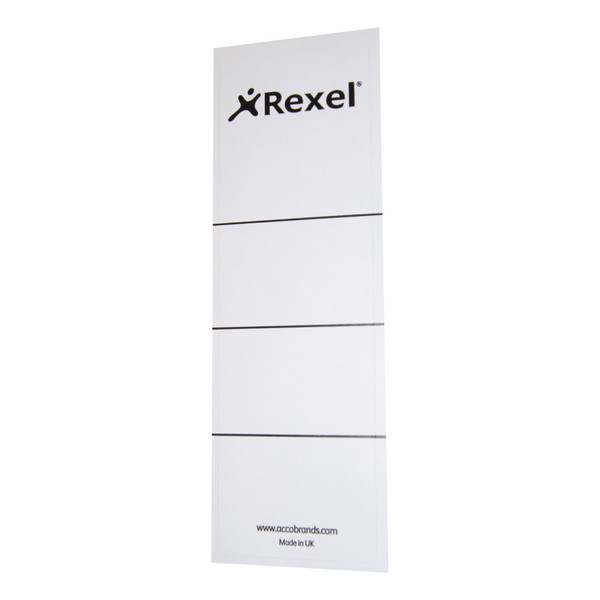 Rexel Replacement Spine Labels 191x60mm White Ref 29300EAST [Pack 100]