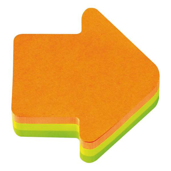 Post-it Arrow Shaped Notes Pad of 225 Sheets Neon Orange and Green Ref 2007A