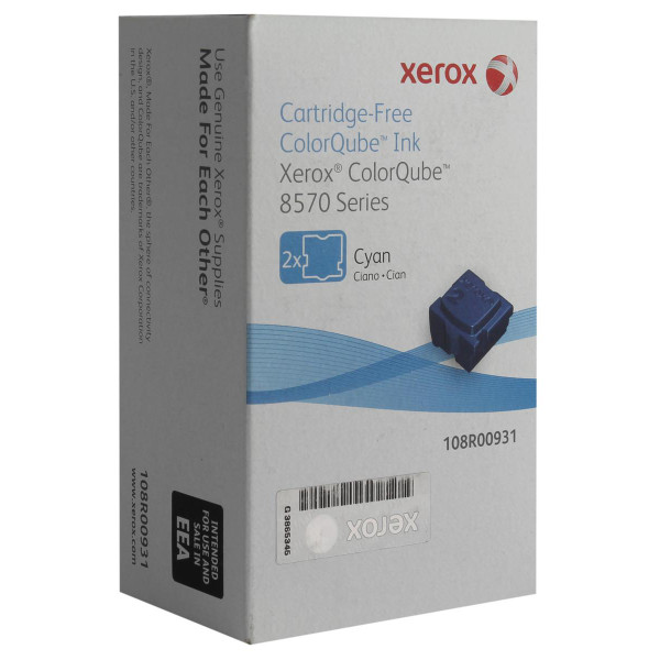 Xerox Solid Ink Sticks Page Life 4400pp Cyan Ref 108R00931 [Pack 2]