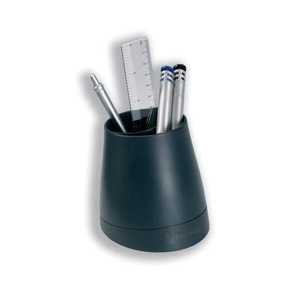 Rexel Agenda 2 Pen Pot Charcoal Ref 2101025