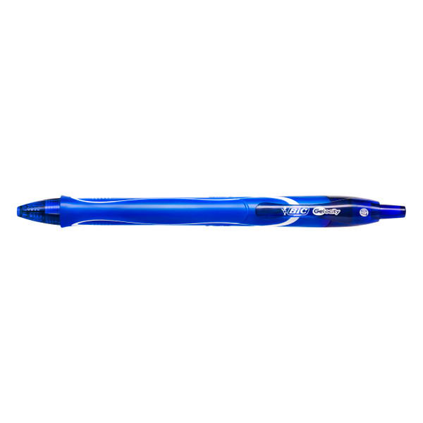 Bic Gelocity Gel Rollerball Pen Retractable Blue Ref 829158 [Pack 12]