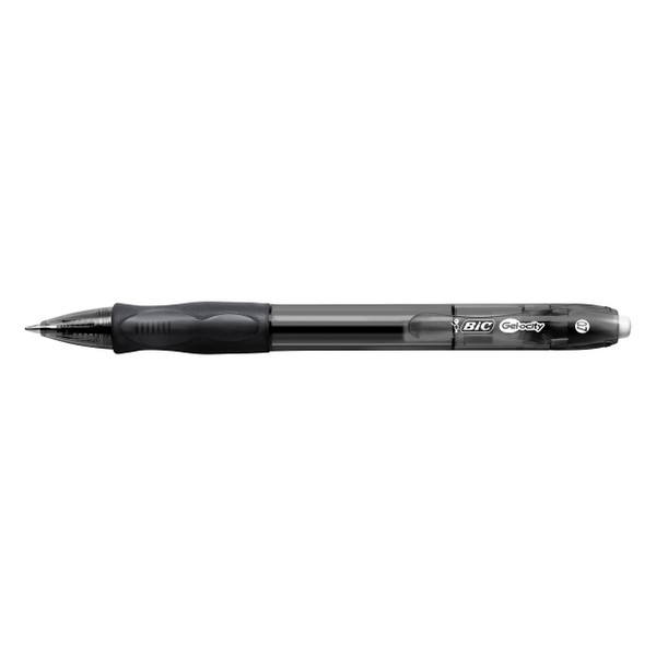 Bic Gelocity Gel Rollerball Pen Retractable Black Ref 829157 [Pack 12]