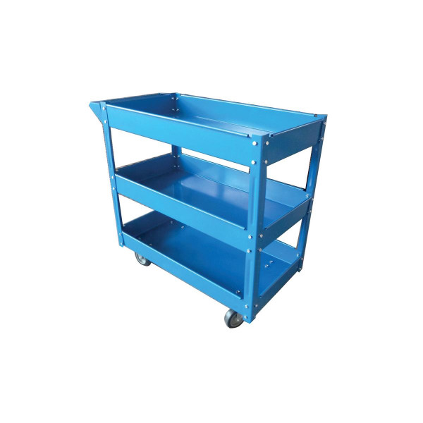 5 Star Facilities serving Trolley 3 Tier W460xD865xH840mm Blue