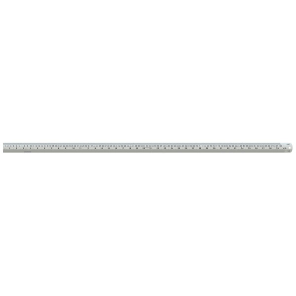 Linex Ruler Stainless Steel Imperial and Metric with Conversion Table 1000mm Silver Ref LXESL100