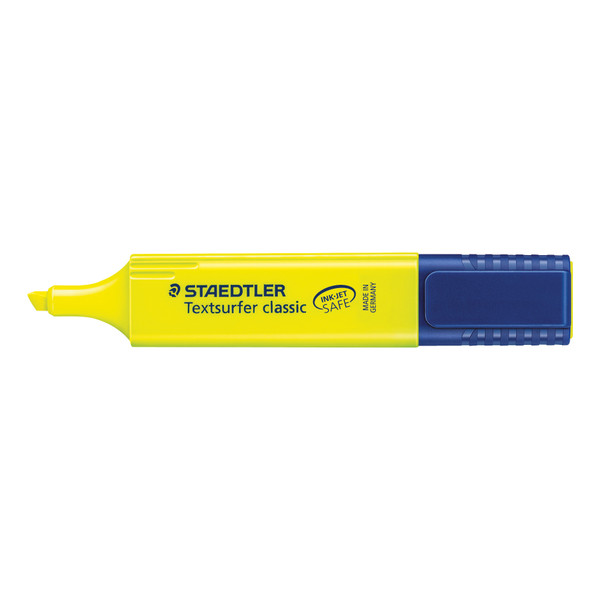 Staedtler Textsurfer Classic Highlighter Inkjet Safe Line Width 1-5mm Yellow Ref 3641 [Pack 10]