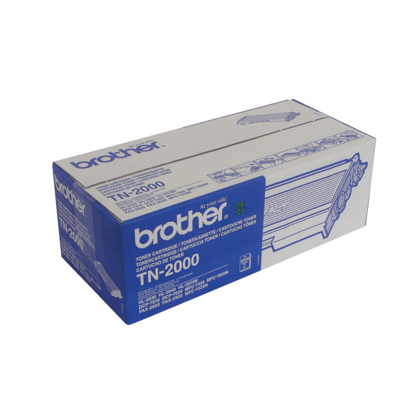 Brother Laser Toner Cartridge Page Life 2500pp Black Ref TN2000