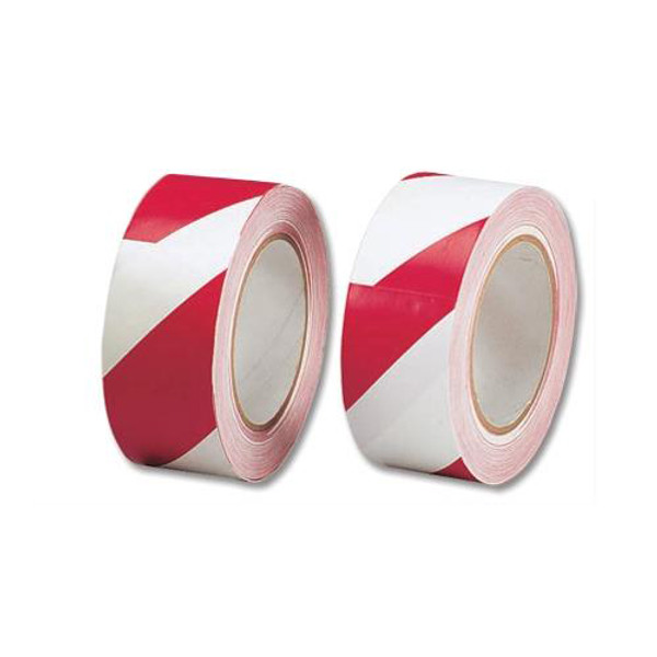 5 Star Office Hazard Tape Soft PVC Internal Use Adhesive 50mmx33m Red and White