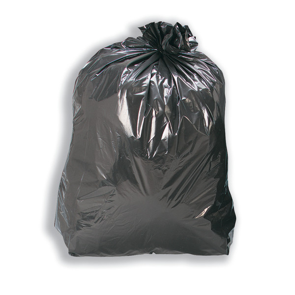 5 Star Facilities Bin Liners Recycled Medium/Heavy Duty 110Ltr Capacity W460/775xH930mm Black [Pack 200]